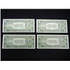 Image 5 : (4) 1935 A $1 Silver Certificates.  Consecutive Serial #s.  WWII note.  GEM CU.