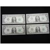 Image 1 : (4) 1963 B Federal Reserve notes.  The famous “BARR” notes.  Consecutive Serial #s.  GEM CU.