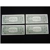 Image 5 : (4) 1963 B Federal Reserve notes.  The famous “BARR” notes.  Consecutive Serial #s.  GEM CU.