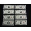 Image 1 : (8) 1963 A Red Seal $2 Notes.  Consecutive Serial #s.  GEM CU.
