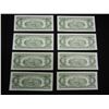 Image 8 : (8) 1963 A Red Seal $2 Notes.  Consecutive Serial #s.  GEM CU.
