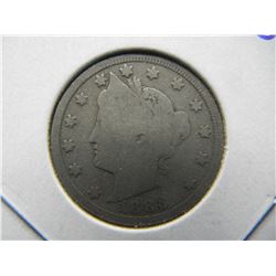 1883 V Nickel With Cents.  Good 6.  The scarce one.