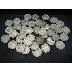 (40) Full Date Buffalo Nickels.