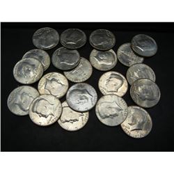 (20) 1976 P Bicentennial Kennedy Half Dollars.  (Roll).  BU.