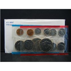 1978-P/D US Mint set in clean envelope.  $3.82 face with Eisenhower dollars.  GEM BU.
