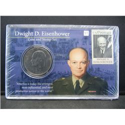 Dwight Eisenhower Coin and Stamp set