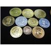 Image 4 : (12.81 OZ) OF "JUNK DRAWER COLLECTABLES" (SILVER/PROOF TOKENS/VIALS/ARROW HEADS/FOREIGN COINS, MISC.