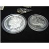 Image 9 : (12.81 OZ) OF "JUNK DRAWER COLLECTABLES" (SILVER/PROOF TOKENS/VIALS/ARROW HEADS/FOREIGN COINS, MISC.