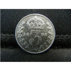 1895 Great Britain Three Pence