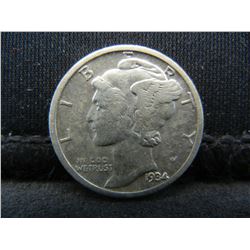 1934 D Mercury Dime