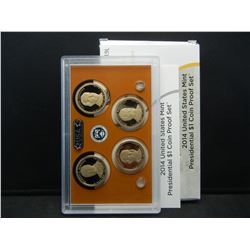 2014 United States Mint Presidential One Dollar Coin Proof Set, Harding, Coolidge, Hoover, Roosevelt