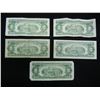 Image 5 : (5) 1963 Two Dollar Red Seal Notes