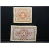 Image 4 : 1944 Germany Five and Ten Mark Military Currency Notes