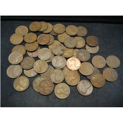 Lot of (50) 1920 D Wheat Cents