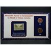 Image 1 : 1989 & 1990 Historical Cents and Stamp Set Explaining Lincoln Appoints Grant Commander of Army.