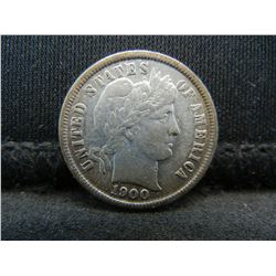 1900 High Grade Barber Dime.