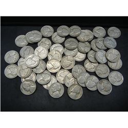 Roll of 40 1946 Jefferson Nickels.