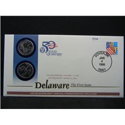 1999 United States Mint First Day of Issue Coin and Stamp Commemorative Cover.