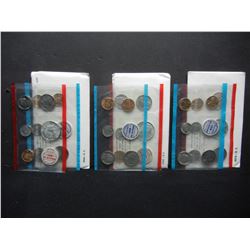 1968 1969 1970 United States 10-Coin Mint Sets With Original Government Packaging.