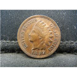 1899 Hi-Grade Indian Head Cent, Full Bold Liberty, 3 Diamonds.