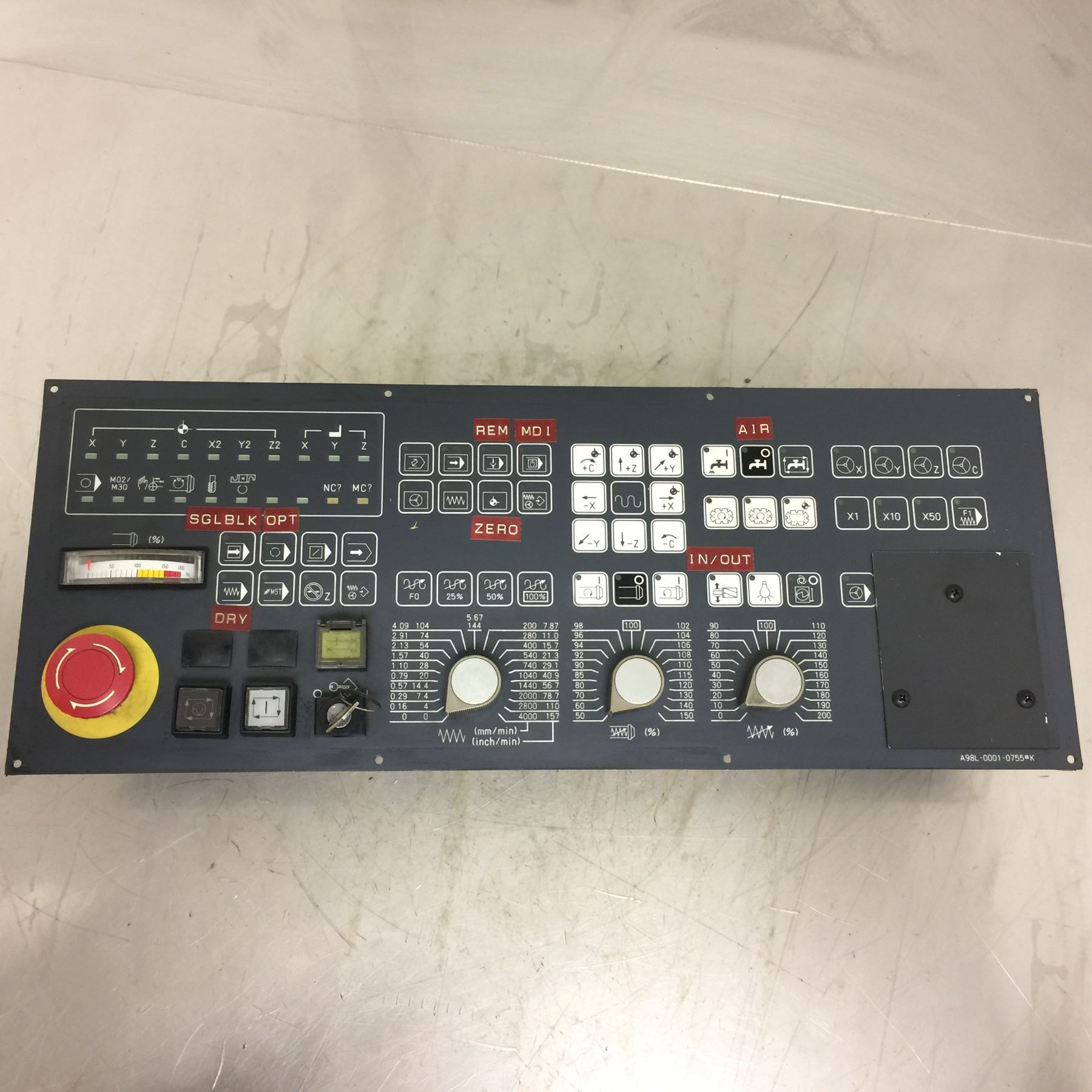 Fanuc Control Panel Picture Fanuc A02B-0120-C272 Control Panel - BTM Industrial