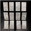 Image 1 : 12 Zodiac Tibetan Silver Bullion, Complete Set