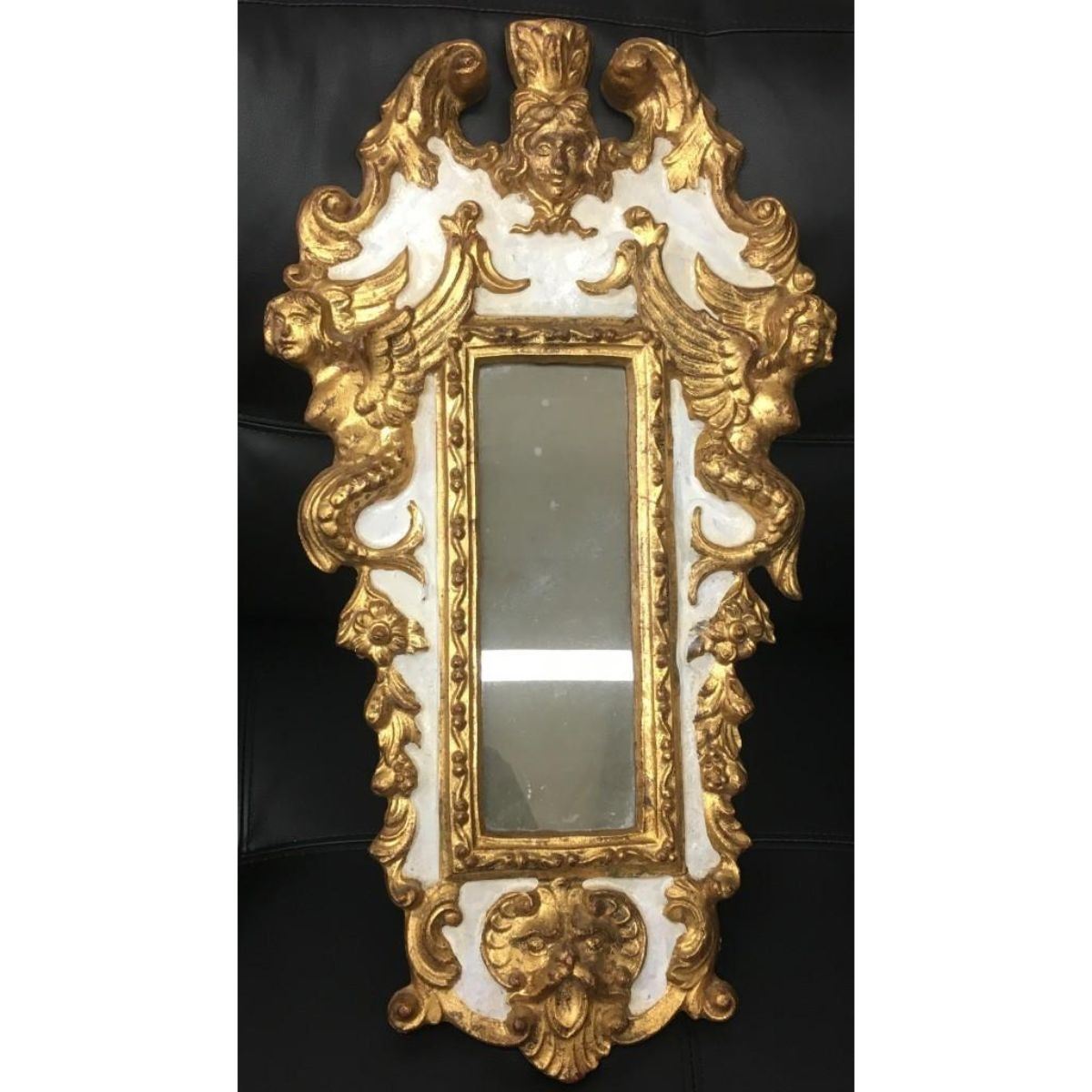 19th C. Ornate Gold Gilt Rococo Italian Florentine Mirror With Griffins ...