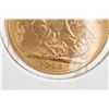 Image 2 : British 1913, 22kt gold full sovereign coin with George V on obverse George and the dragon on revers