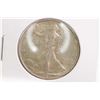 Image 1 : Two America silver coins including 1937 U.S. Walking Liberty half dollar and 1935 Liberty silver Pea