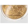 Image 2 : British 1914, 22kt gold full sovereign coin with George V on obverse George and the dragon on revers