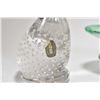 Image 2 : Three pieces of art glass including 11" tall fish, starfish shaped Murano bowl, and an English made 