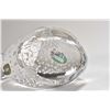Image 3 : Three pieces of art glass including 11" tall fish, starfish shaped Murano bowl, and an English made 
