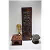 Image 1 : Aztec themed collectibles including Marakihau legendary sea monster plaque to ward off evil spirits,