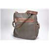 Image 4 : Vintage Christian Raguerre Italian made handbag with leather straps and accents, note some wear to l