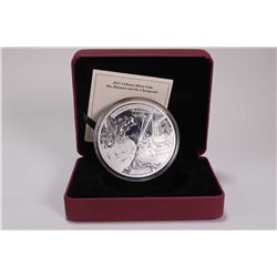 Cased Royal Canadian Mint collector coin 2013 "The Shannon and the Chesapeake" $50 dollar, 5 ounce 9