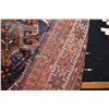 Image 3 : Antique wool throw carpet with center medallion in shades of reds, orange, blues etc. 43" X 58"