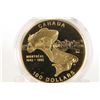 Image 1 : Canadian 1994 non- circulated $100 gold coin "Montreal 1642-1992", 13.338 grams of 14kt gold
