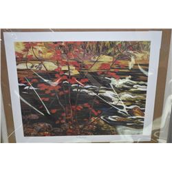 Two unframed prints limited edition prints including "The Pool" by Tom Thompson, 350/777 and " The R