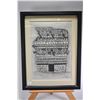 Image 10 : Four framed Aztec inspired prints by artist E. Canul (Eliezer) and all dated 1969