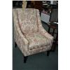 Image 1 : Modern parlour chair with floral upholstery