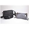 Image 1 : Two vintage designer handbags including black vinyl Prada and a grey denim Lanvin Paris shoulder bag