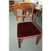 Image 1 : Set of seven antique mahogany William IV with velvet upholstered seats including five side chairs an