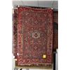 Image 1 : 100% handmade Zanjan area carpet with center medallion, overall floral design and red background wit