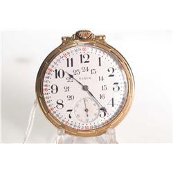 Elgin size 16, 19 jewel pocket watch. Grade 372, model 15 B.W. Raymond, serial no. 16308528 dates th