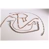 Image 1 : Five vintage pocket watch chains of various lengths including 10 1/2", 11" two 13" and a 14"