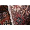 Image 3 : 100% handmade Iranian Bakhtari area carpet with geometric design and highlight of copper, orange, bl