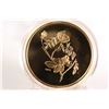 Image 1 : Canadian 2002 non-circulated $50 gold coin "The Wild Rose" , 38.05 grams of .99999 pure gold, limite