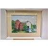 Image 1 : Four framed original watercolours with assorted themes, three signed H.(Helen) Baird and one with no
