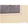 Image 3 : Vintage multi-coloured block print of birch trees in a storm pencil signed by artist Oscar Droege, n