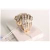 Image 2 : New old stock 10kt yellow gold and diamond ring. Set with 1.00cts of round cut and baguette white di